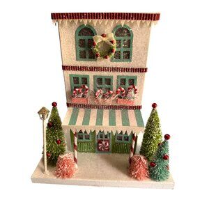 Bethany Lowe Christmas Peppermint Paper House Decor Hand Signed LC2483
